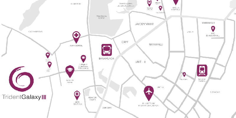 TRIDENT GALAXY 3 Location Map